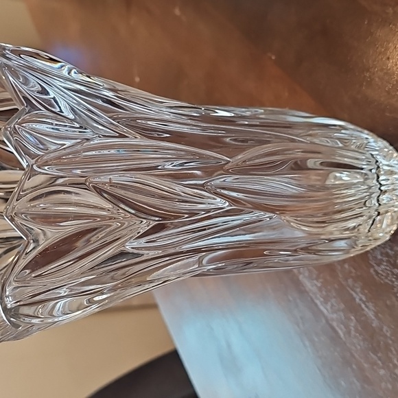 NWT Lead Crystal Flared Vase 10 Inches Tall Made In Poland - Picture 5 of 5